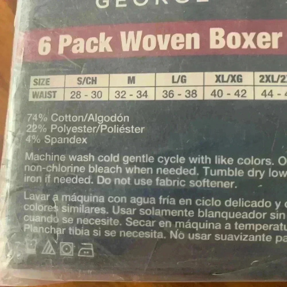 Gorge 12 pair of Boxers 2 6 packs woven Boxer size small - Picture 6 of 6